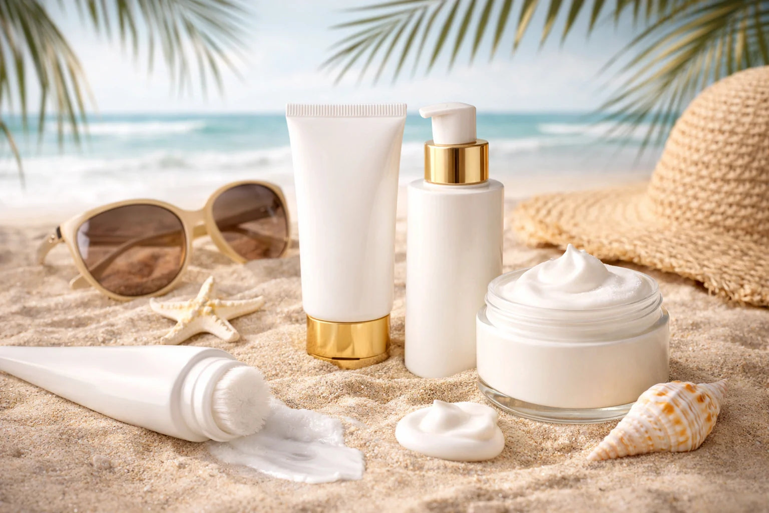 Écran solaire visage