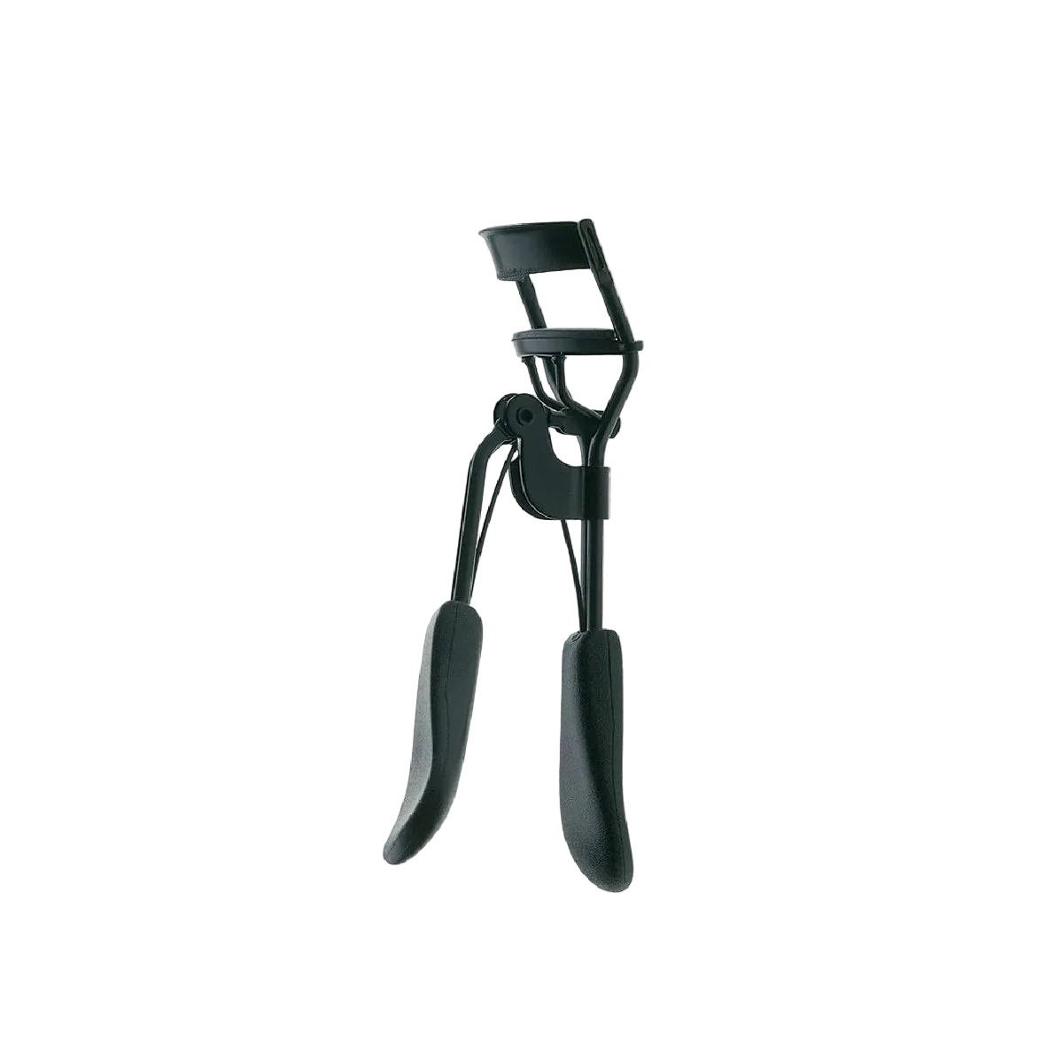 Automatic eyelash curler by Celvess Cosmetic, featuring a sleek design and metal clamp for curling eyelashes effectively.