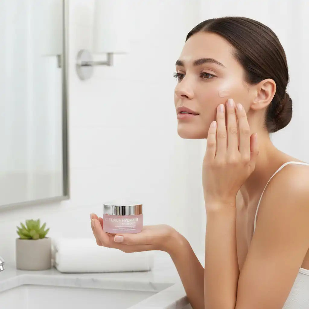 Bionike Defence Hydractive gel crème hydratant for face in 50ml jar, lightweight moisturizer for daily skin hydration.