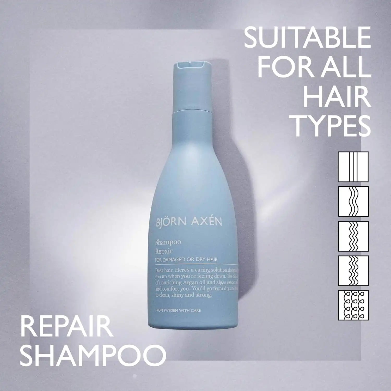 Celvess Cosmetic BJORN AXEN repairing hair treatment for damaged, broken hair in a 125ml bottle, nourishing and restoring hair health.