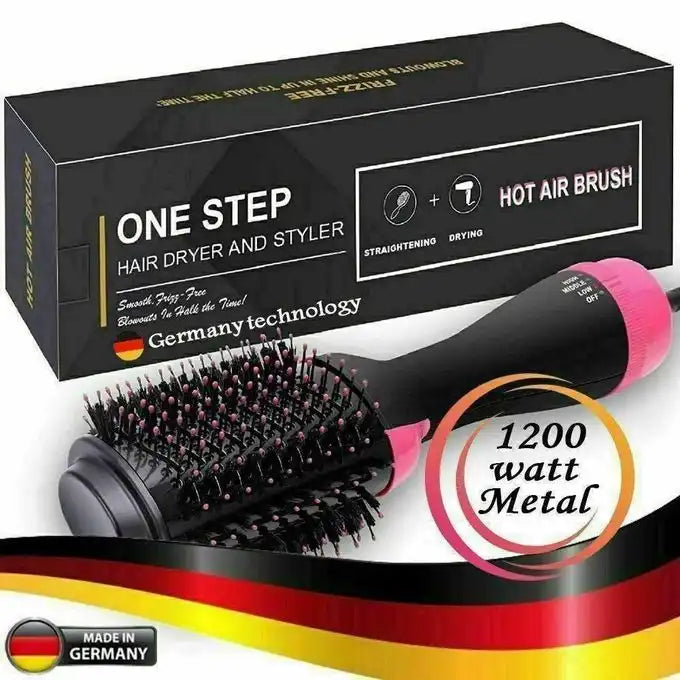 Celvess Cosmetic One Step 1200W blow-drying and styling brush with fast drying, smoothing, and volumizing features.