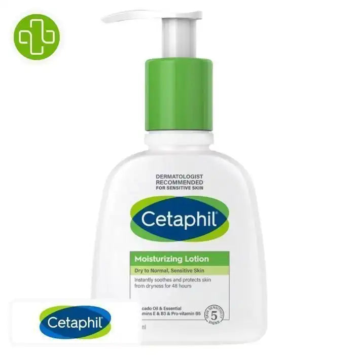 CETAPHIL moisturizing lotion for dry, normal, and sensitive skin in a 500ml bottle, by Celvess Cosmetic.