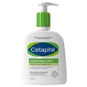 CETAPHIL moisturizing lotion for dry, normal, and sensitive skin in a 500ml bottle, designed for gentle hydration.