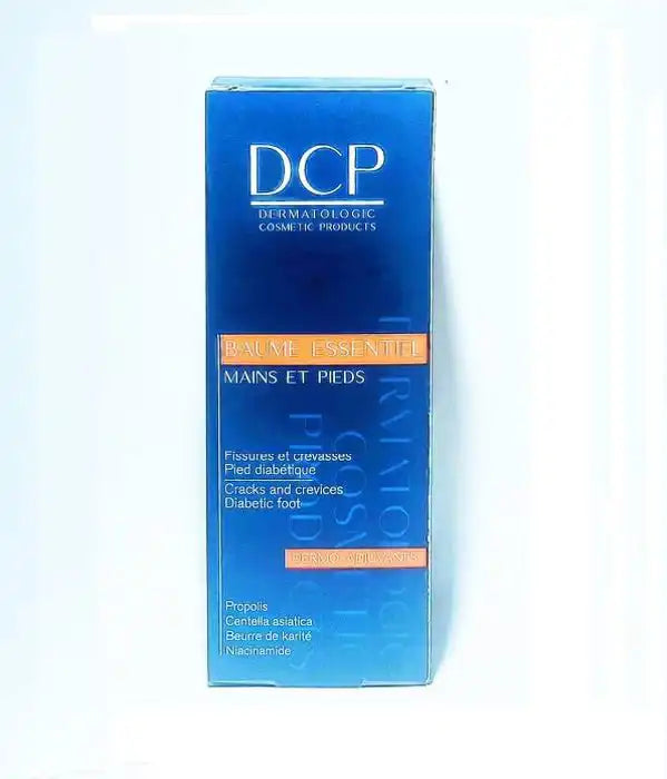 Celvess Cosmetic DCP Baume Essentiel for hands and feet in a 100ml jar, moisturizing and nourishing skin care product.