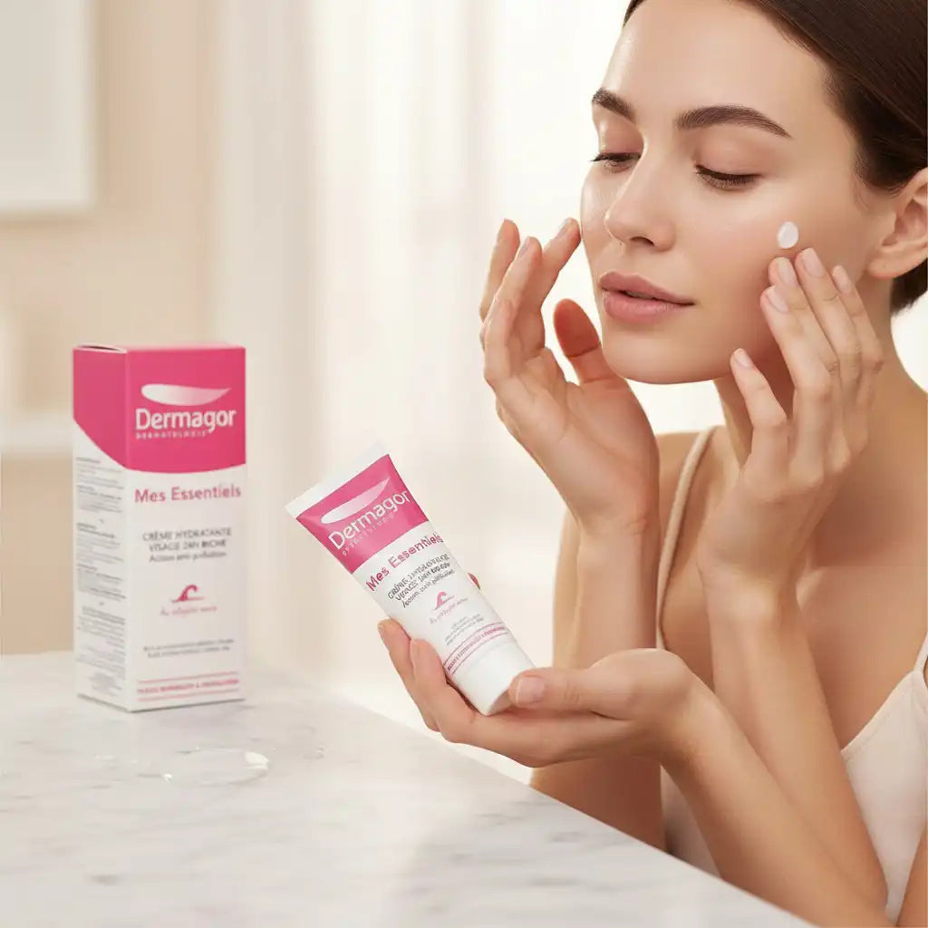 Celvess Cosmetic DERMAGOR Mes Essentiels 24h Riche Hydrating Moisturizer in 40ml jar, creamy face cream for daily hydration