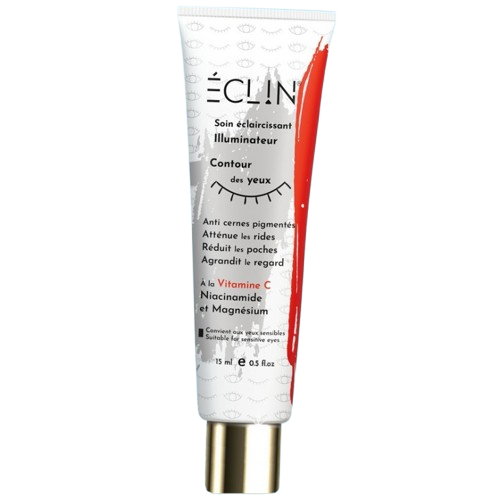Celvess Cosmetic ÉCLIN eye contour care with brightening and illuminating features, 15ml jar of eye treatment.