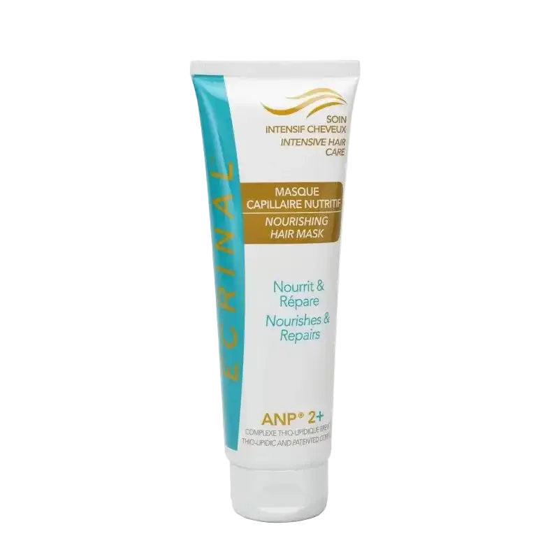 ECRINAL Celvess Cosmetic nourishing hair mask in a 125ml jar, featuring creamy texture and hair care ingredients.