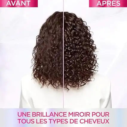 Celvess Cosmetic ELSEVE Glycolic Gloss Shampoo 400ml bottle with sleek packaging and clear label on a white background.