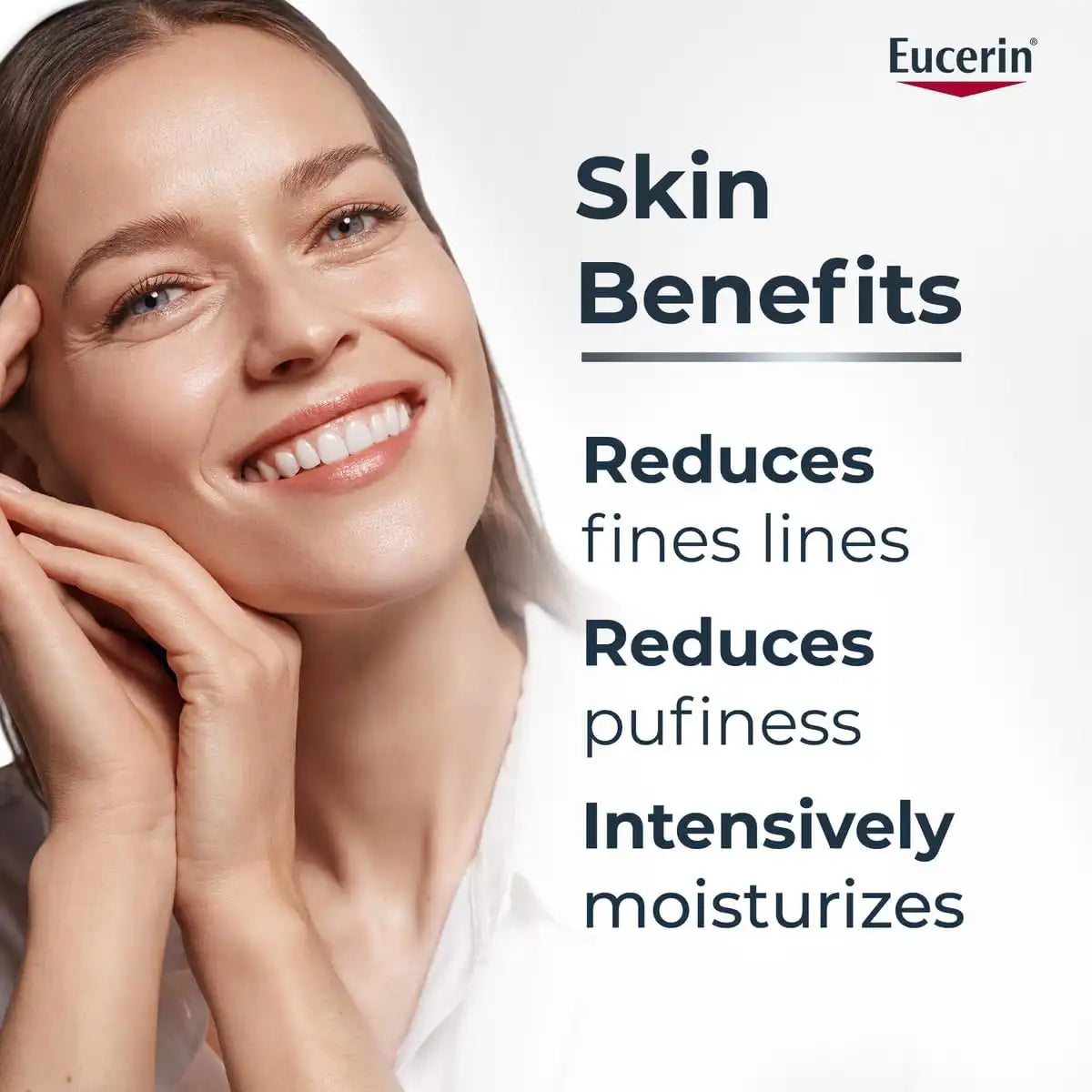EUCERIN Hyaluron-Filler 3X Effect night care cream in a 50ml jar, designed to hydrate and plump skin overnight.