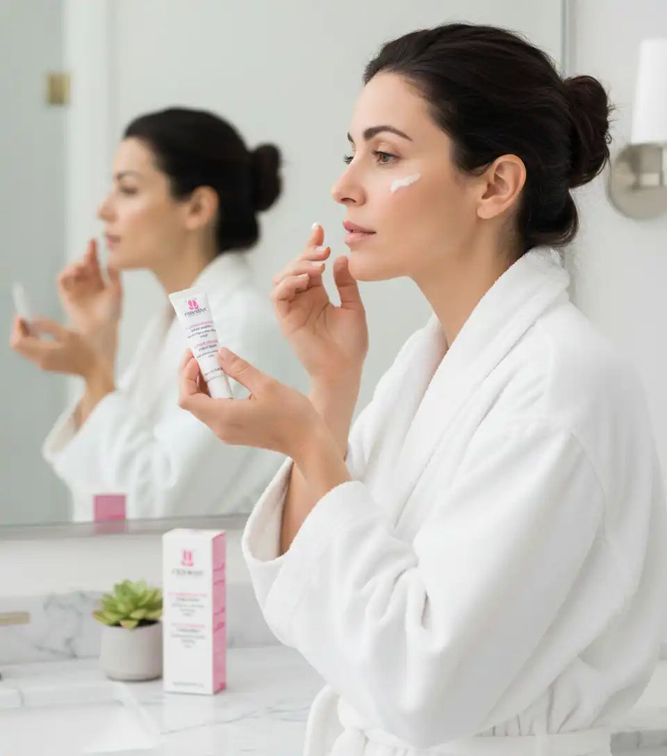 FIDERMA B12 eye contour cream by Celvess Cosmetic, 15ml, featuring a lift and firming eye care treatment in a sleek jar.