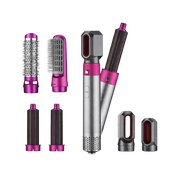 Celvess Cosmetic 5-in-1 electric curling iron and blow-drying brush for versatile hairstyling and hair drying.