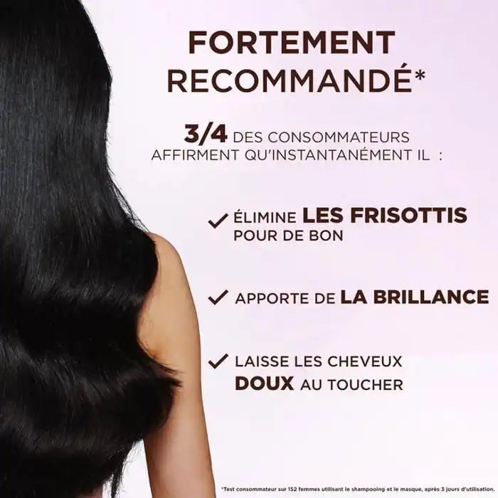 Garnier Ultra Doux Rice Water shampoo in a 400ml bottle, gentle hair cleansing with natural rice water ingredients.