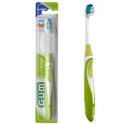Soft GUM Activital toothbrush by Celvess Cosmetic with ergonomic handle and colorful bristles for gentle, effective dental cleaning.