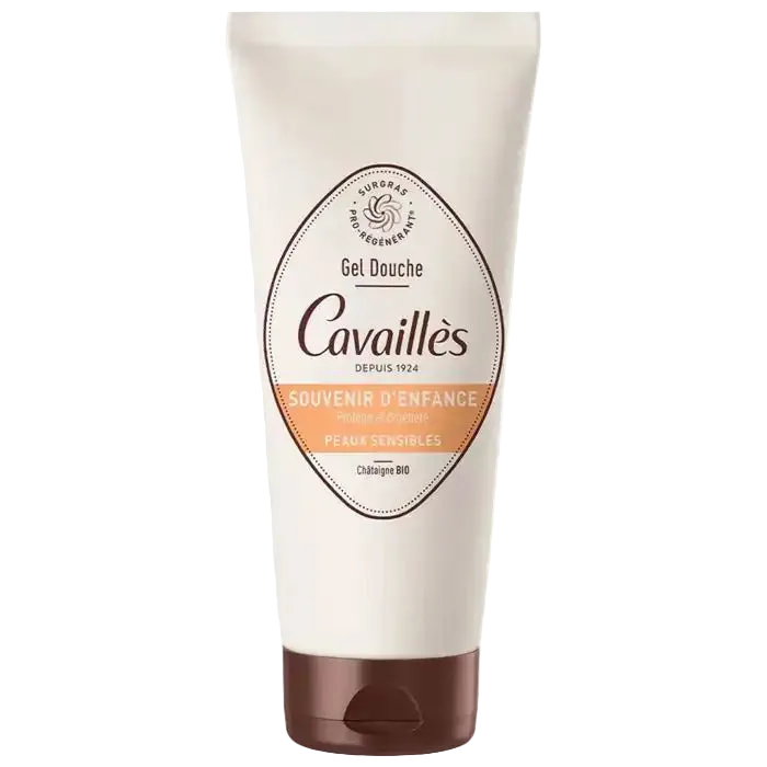 CAVAILLÈS Souvenir d’enfance 200ml gel douche pour peau sensible, hypoallergénique, nettoyant doux pour le corps, Celvess Cosmetic
