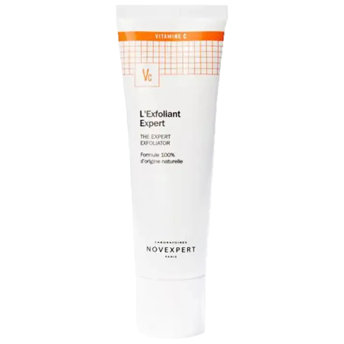 Vegan exfoliant gommage exfoliant by Novexpert, 50 ml, natural ingredients, suitable for gentle skin exfoliation.