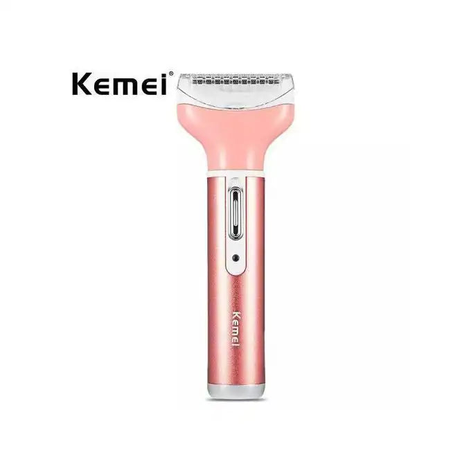 Kemei KM-6637 4-in-1 multifunction epilator and razor for hair removal, with multiple attachments for versatile use.