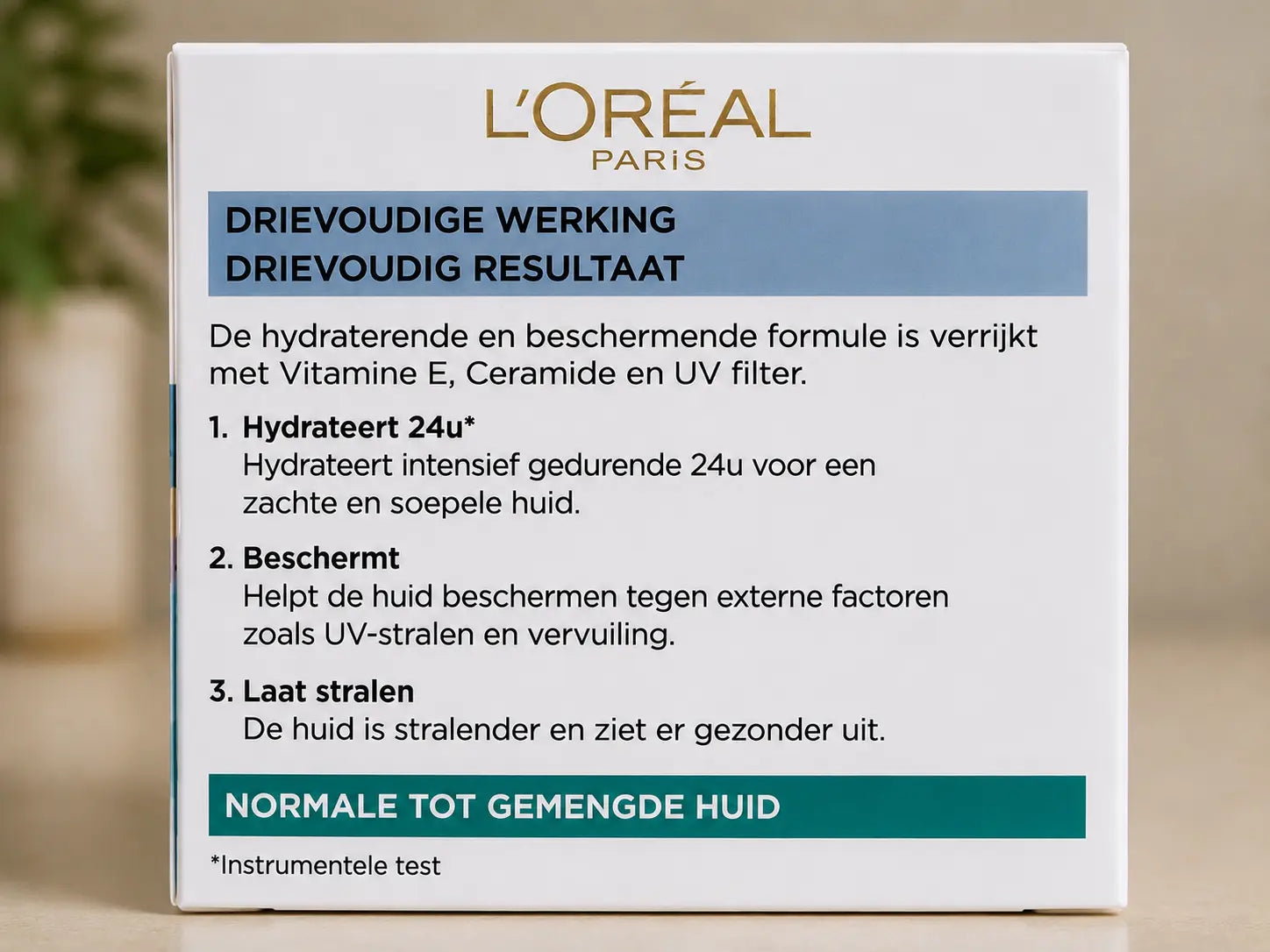 L’ORÉAL PARIS – Triple Active Crème Hydratante Jour Peaux Normales à Mixtes – 50ml