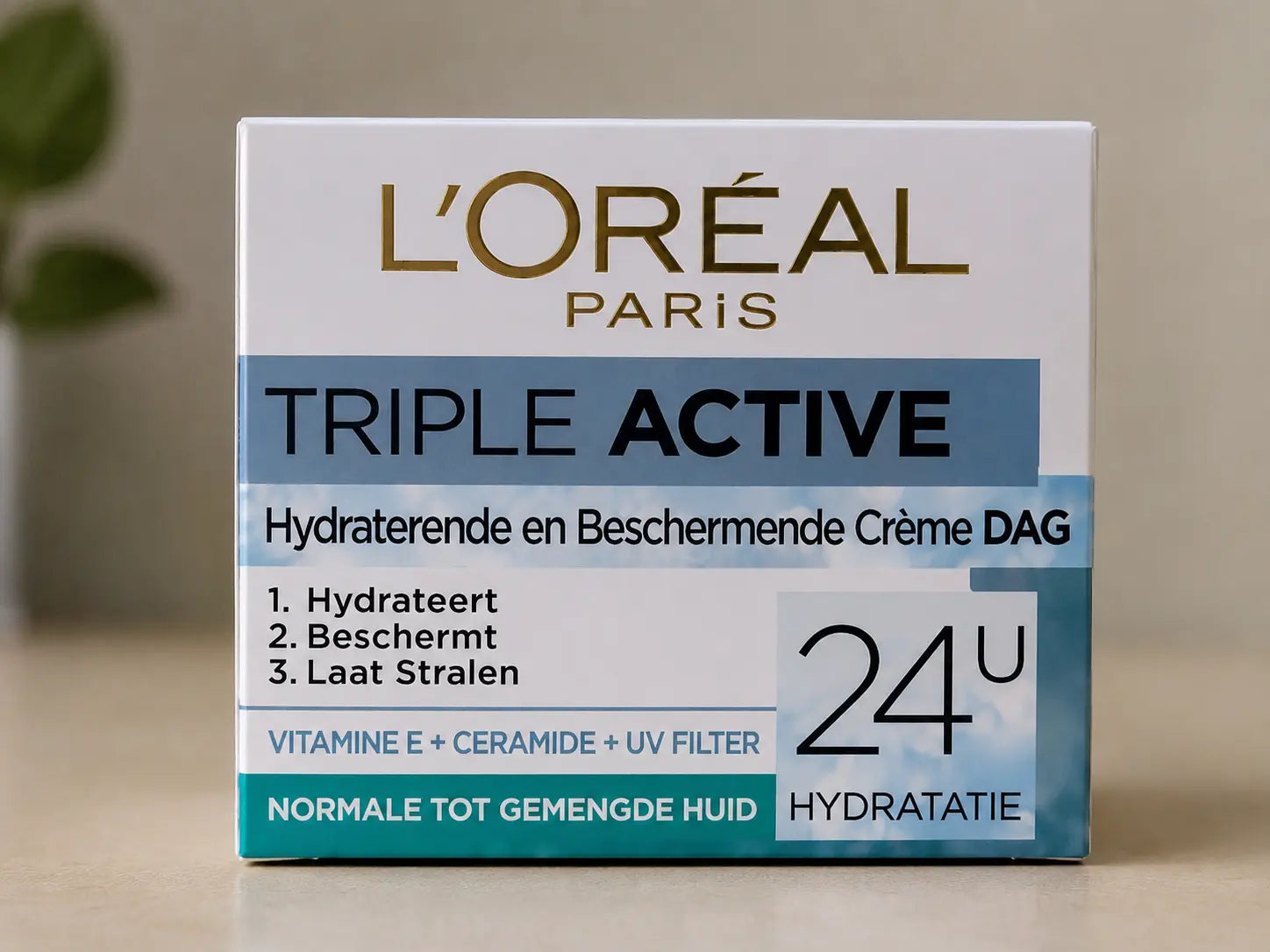 L’ORÉAL PARIS – Triple Active Crème Hydratante Jour Peaux Normales à Mixtes – 50ml