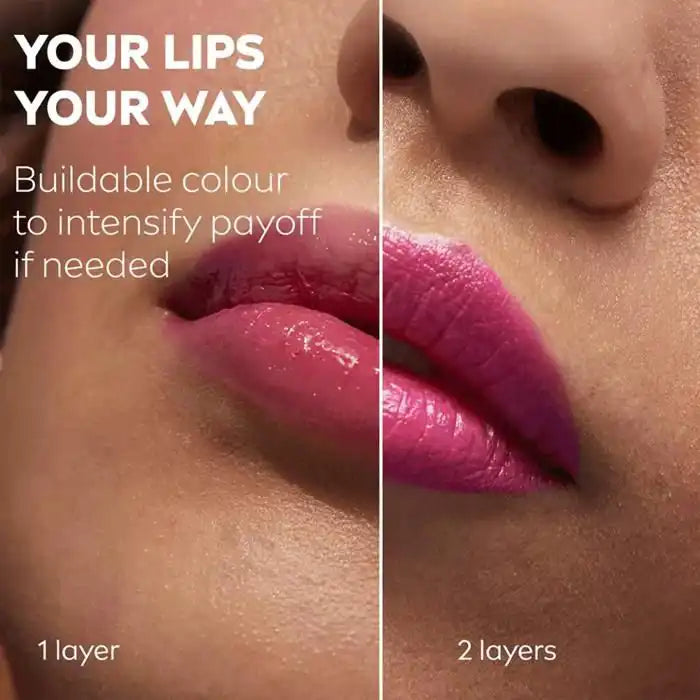 Celvess Cosmetic Labello pink lip balm stick with SPF30, moisturizing and providing intense rose color, 4.8g.
