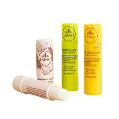 Celvess Cosmetic Laino Soin des Lèvres lip balm in a sleek tube, designed to nourish and hydrate lips.