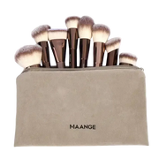 Set of 10 MAANGE makeup brushes from Celvess Cosmetic, including various brush types for face and eye makeup application.