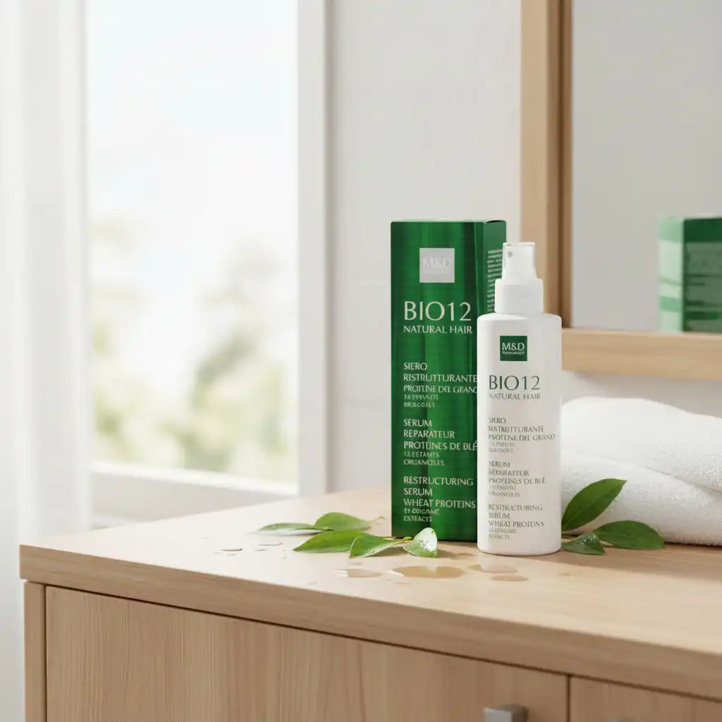 Celvess Cosmetic BIO12 repairing hair serum in a 200ml bottle, designed to nourish and restore damaged hair.