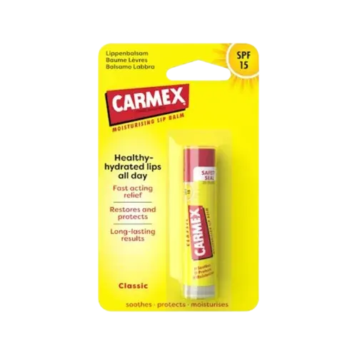 Celvess Cosmetic moisturizing lip balm stick with SPF 15, featuring a classic design and smooth, hydrating texture for lips.