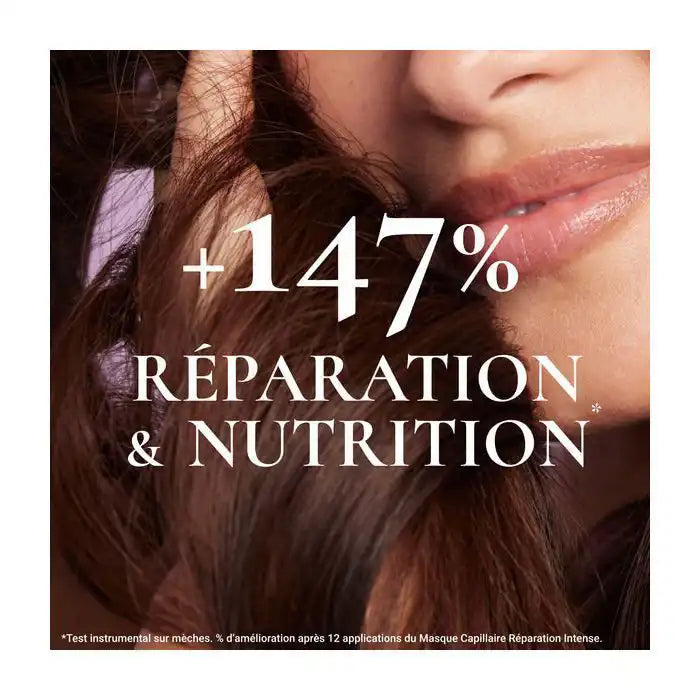 Nuxe Hair Prodigieux Le Baume Masque Capillaire in a 200ml jar, nourishing hair mask with natural ingredients, branded Celvess Cosmetic.