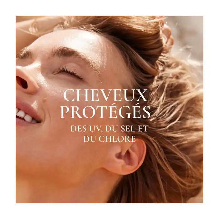 Nuxe Sun Huile Lactée Capillaire Protectrice Hydratante 100ml, nourishing hair oil with sun protection from Celvess Cosmetic.