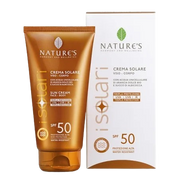Celvess Cosmetic NATURE’S Isolari SPF50 sunscreen cream for face and body in 150ml tube, protecting skin from sun damage
