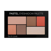 Celvess Cosmetic Pastel Profashion eyeshadow palette "So In Love" with soft pastel shades and neutral tones for eye makeup.