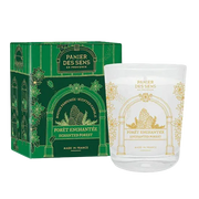 Celvess Cosmetic Panier des Sens scented candle with forest-inspired design, featuring natural wax and elegant packaging.