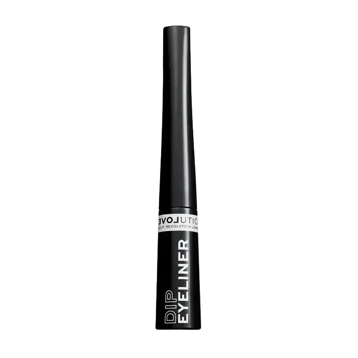 Black RELOVE Dip Eyeliner by Celvess Cosmetic, shown in a sleek pen with precise tip for defining eyes.