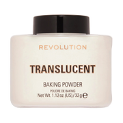 Celvess Cosmetic Revolution loose translucent baking powder in a container, ideal for setting makeup and achieving a matte finish.