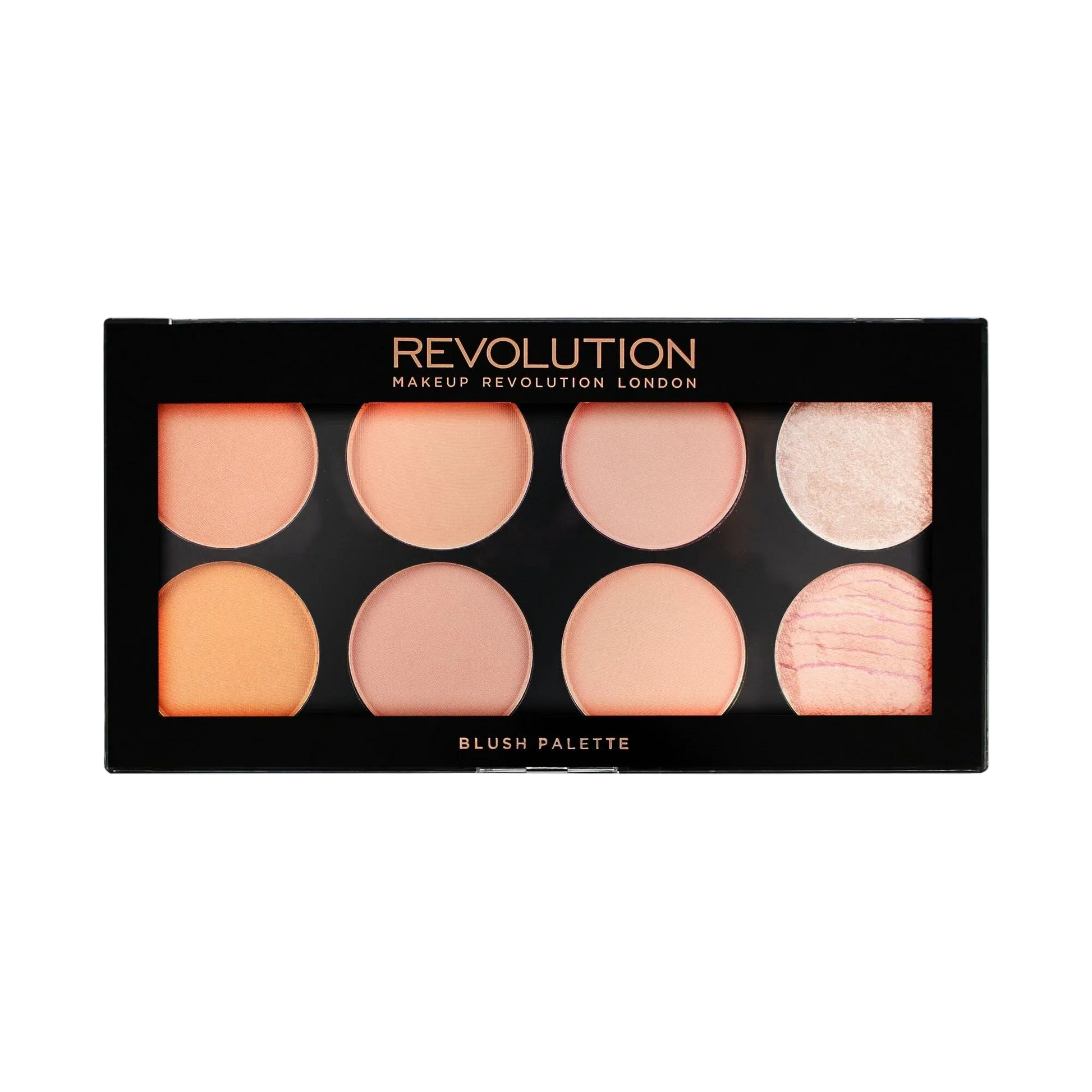 Celvess Cosmetic Revolution Ultra Blush palette with warm spice-toned blush shades in a compact makeup palette.
