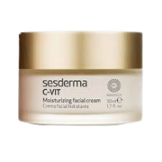 SESDERMA C-vit Crème Hydratante 50ml face moisturizer jar with a white and orange label, suitable for brightening and hydration.