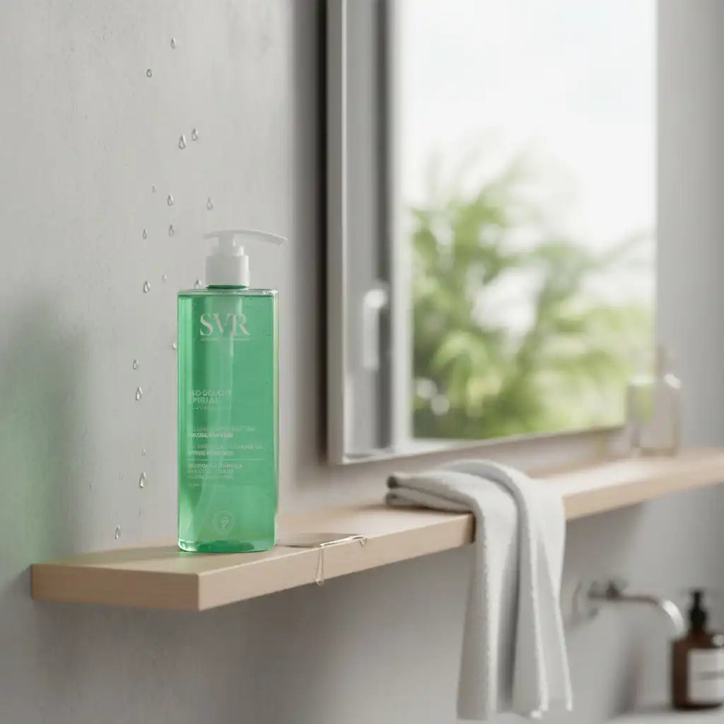 SVR Spirial Déo-douche gel lavant déodorant 24h fraîcheur intense, 400ml, hydratant pour le corps et peau fraîche.