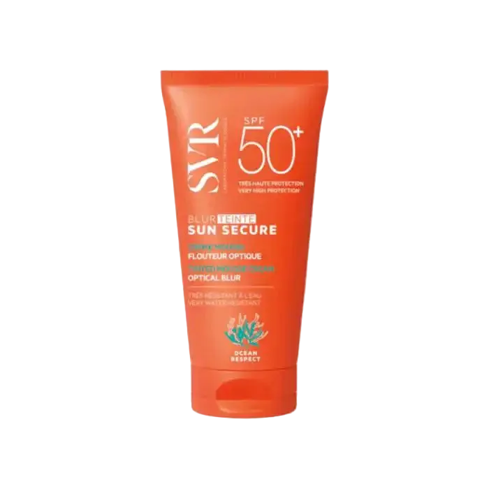 SVR Sun Secure Extrême Gel SPF50+ face sunscreen in a 50ml bottle, ultra-matte, multi-resistant skin protection from Celvess Cosmetic