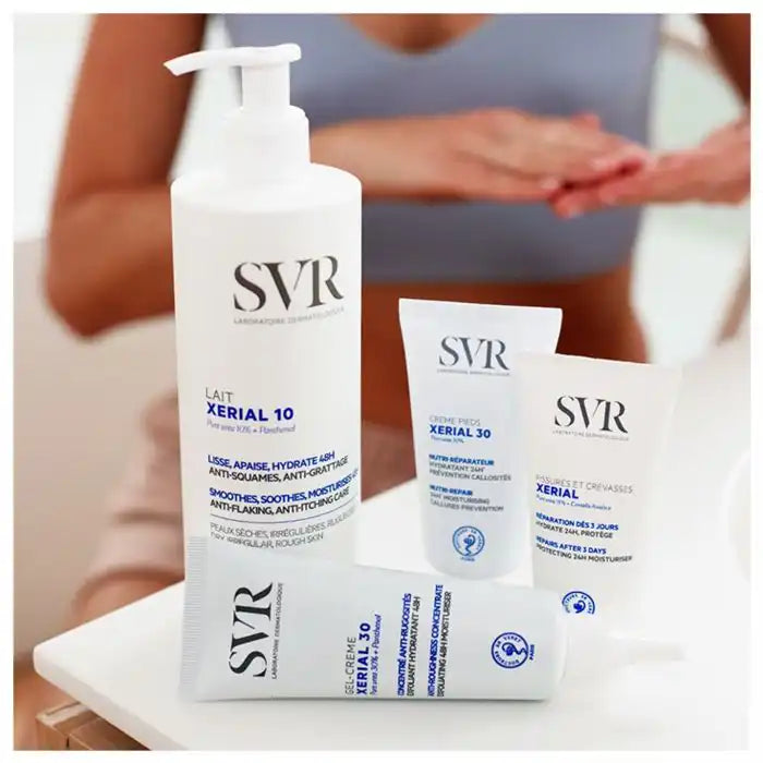 SVR Xerial 50 Extreme foot cream for calluses and corns, 50ml, designed to soften rough, thickened skin on feet.