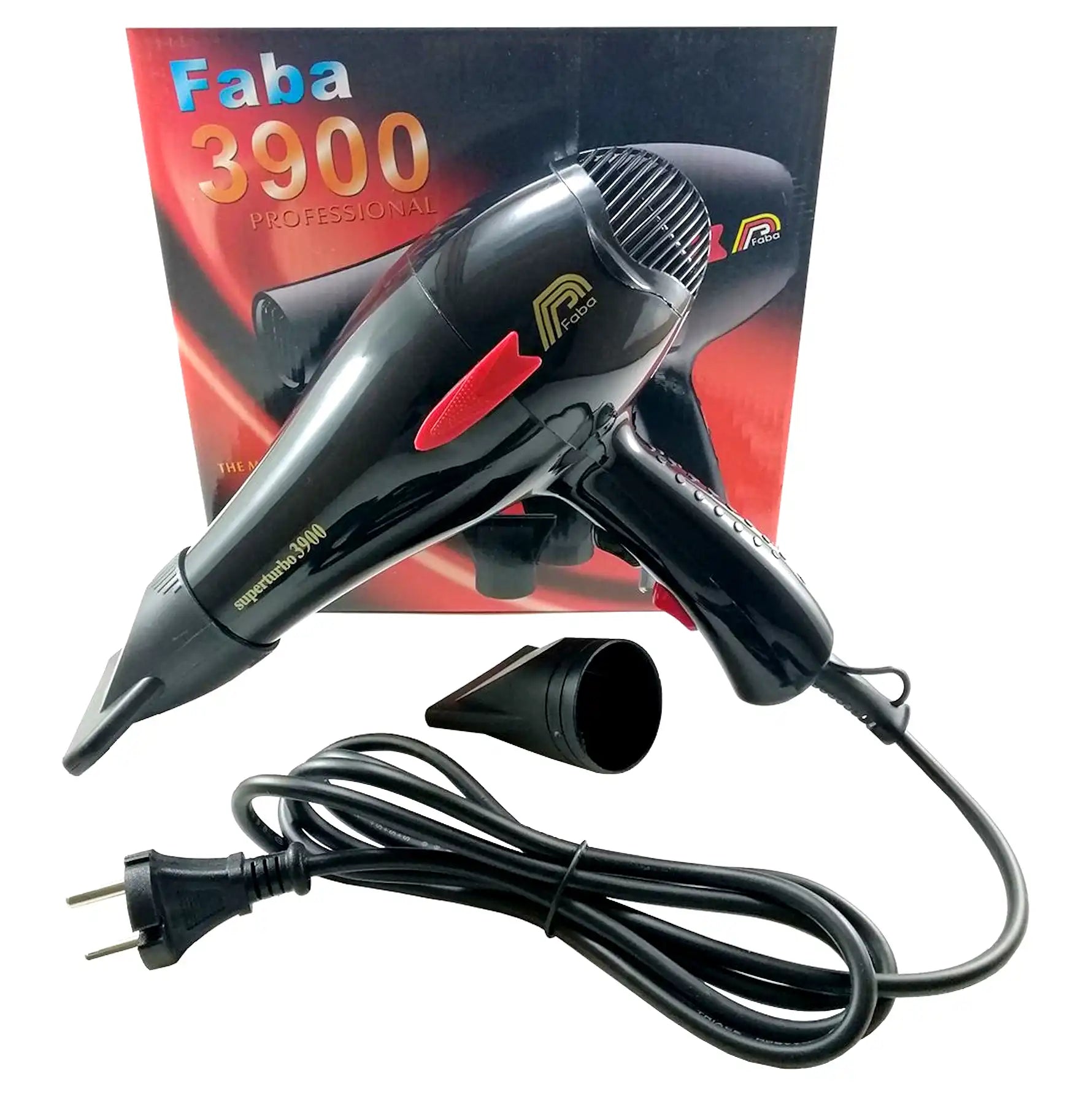 Celvess Cosmetic Faba hair dryer with rapid drying and shiny hair, featuring a sleek design and adjustable nozzle.