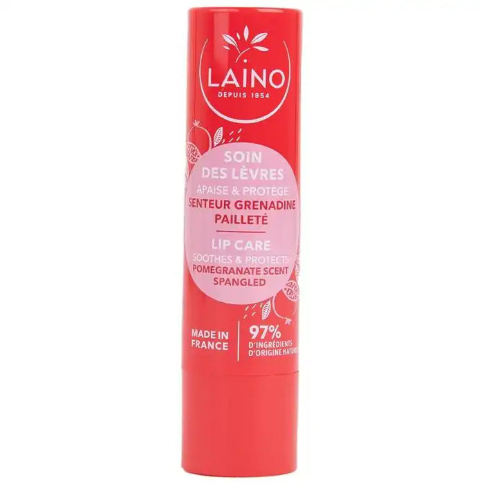 Celvess Cosmetic Laino hydrating lip balm with grenadine, 4g, providing moisture, protection from UV, and skin regeneration.