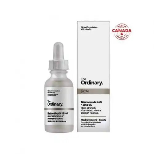 Celvess Cosmetic Niacinamide 10% and Zinc 1% serum bottle, anti-imperfection skincare product in a 30ml container.