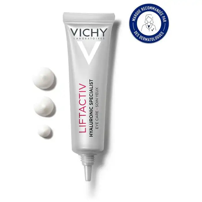Vichy Liftactiv Supreme Yeux eye care cream by Celvess Cosmetic, 15ml, anti-wrinkle and lifting eye treatment with applicator