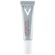 Vichy Liftactiv Supreme Yeux eye care cream in a 15ml jar, designed to tighten and reduce wrinkles around the eyes.