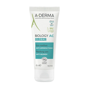 A-DERMA Biology-AC Global Soin Matifiant Anti-Imperfections cream in 40ml tube, designed for blemish-prone skin and oil control.