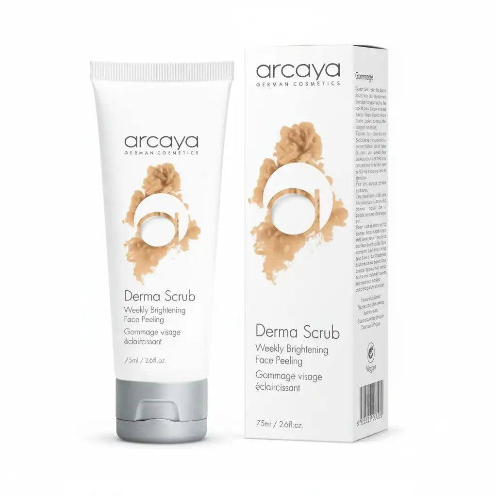 Celvess Cosmetic ARCAYA Derma Scrub Gommage Visage Eclaircissant 75ml exfoliating face scrub with natural ingredients