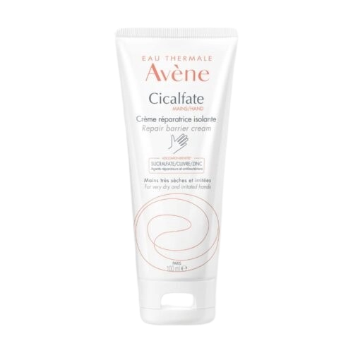 Avène Cicalfate Mains Crème Réparatrice Isolante 100ml hand repair cream in a tube, with a white and blue packaging design.