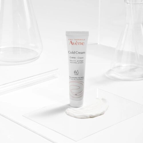 Avène Cold Cream Crème in 100ml jar, soothing moisturizer from Celvess Cosmetic for dry and sensitive skin.