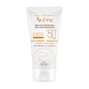 AVÈNE Solaire Crème Minérale SPF50+ facial sunscreen in 50ml tube, with mineral formula and broad-spectrum sun protection.