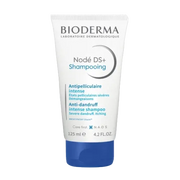 Bioderma Nodé Ds+ anti-dandruff shampoo bottle with label, 125ml size, designed for intense scalp care and dandruff reduction.